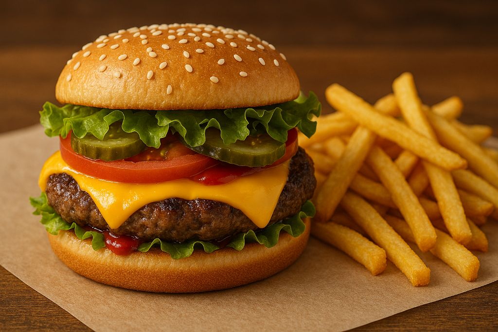 Cheese Burger + Fries