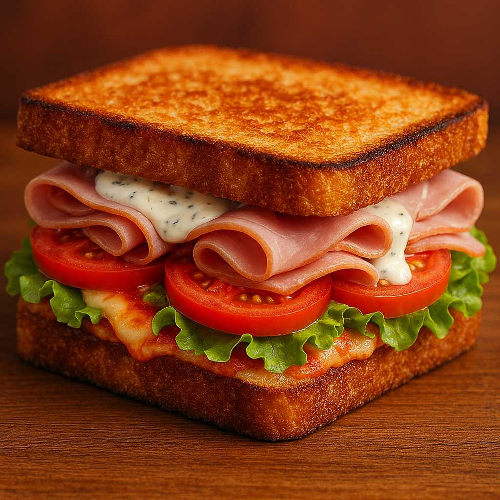 Pizzasandwich Skinke
